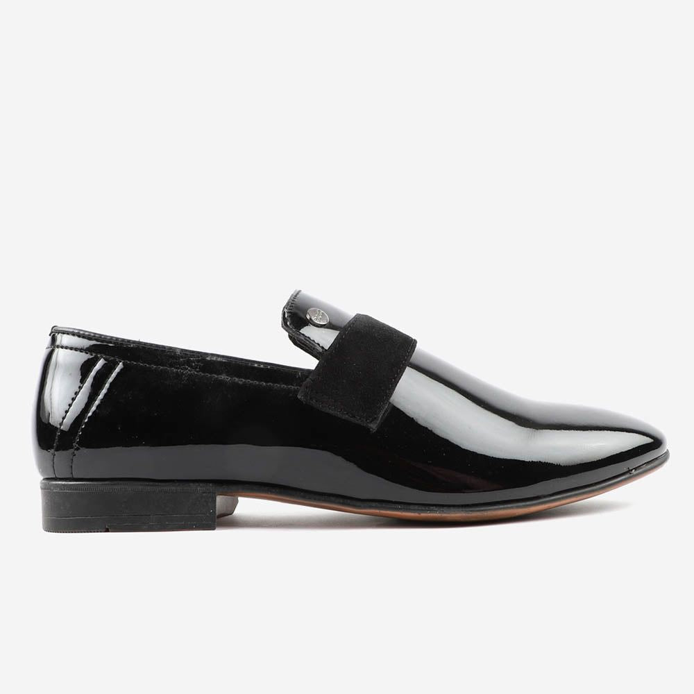 Modern Edge Men's Black Patent Formal Shoes